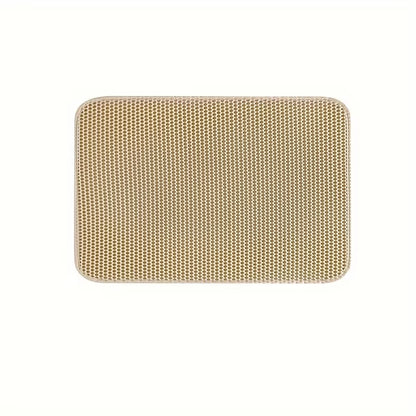 Alfombrilla para Arena de Gato Grande | Impermeable, Doble Capa Tipo Panal, Fácil de Limpiar y Antideslizante